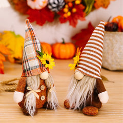 Fall Gnome Sunflower Maple Doll Harvest