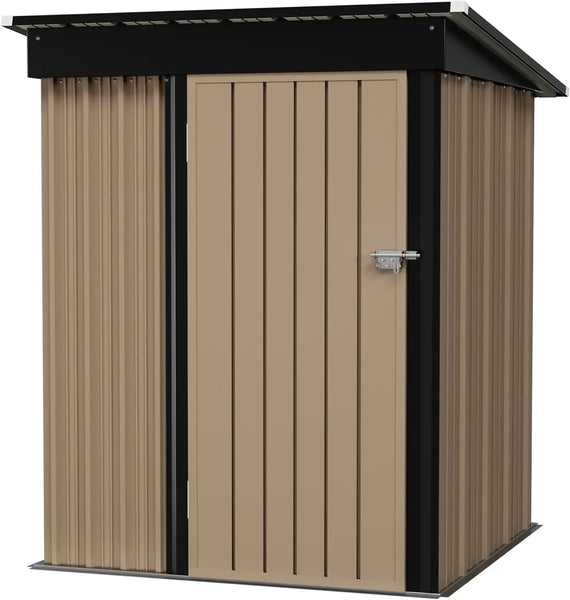 Waterproof Metal Garden Shed with Lockable Door