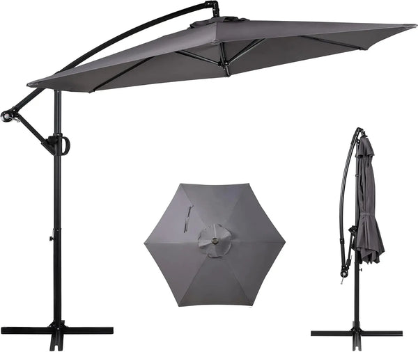 Patio Offset Umbrella with Easy Tilt Adjustment