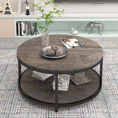 Round Coffee Table,36" Coffee Table for Living Room