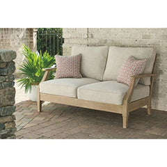 Signature Design by Ashley Clare View Coastal Outdoor Patio, Beige