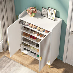 7-Tier Shoe Storage Cabinet with Adjustable Shelves