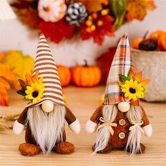 Fall Gnome Sunflower Maple Doll Harvest