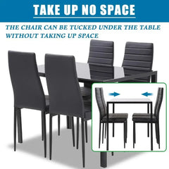 Glass Dining Table Set for Small Spaces