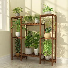 Multi-Tier Stylish Bamboo Plant Stand Rack