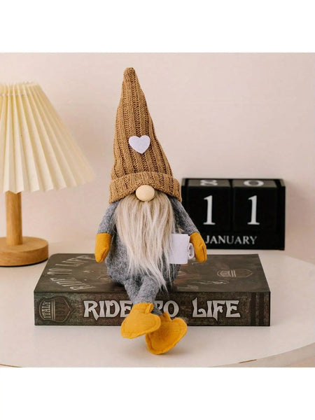 Cute Coffee Gnome Plush Doll