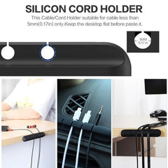 USB Cable Holder Clips Cable Cord Wire Organizer