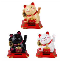 Holiday Seasonal Décor 2.5 Japanese Solar Wave Hand Lucky Cat