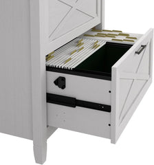 Modern Farmhouse 2 Drawer File Cabinet for Home Office