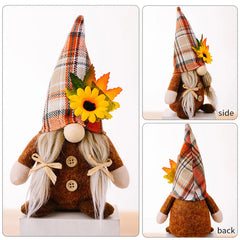 Fall Gnome Sunflower Maple Doll Harvest