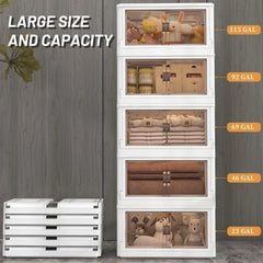 Foldable Closet organizer and storage bin