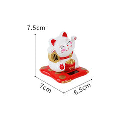 Holiday Seasonal Décor 2.5 Japanese Solar Wave Hand Lucky Cat