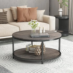 Round Coffee Table,36" Coffee Table for Living Room